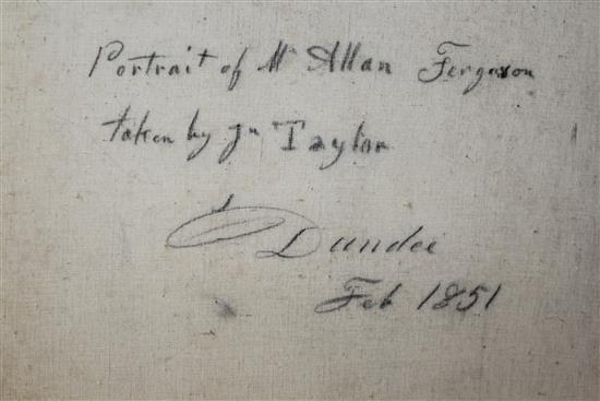 J.N. Taylor (19th C.) Portraits of Alan Ferguson as a boy and his two sisters, 29.5 x 21in.